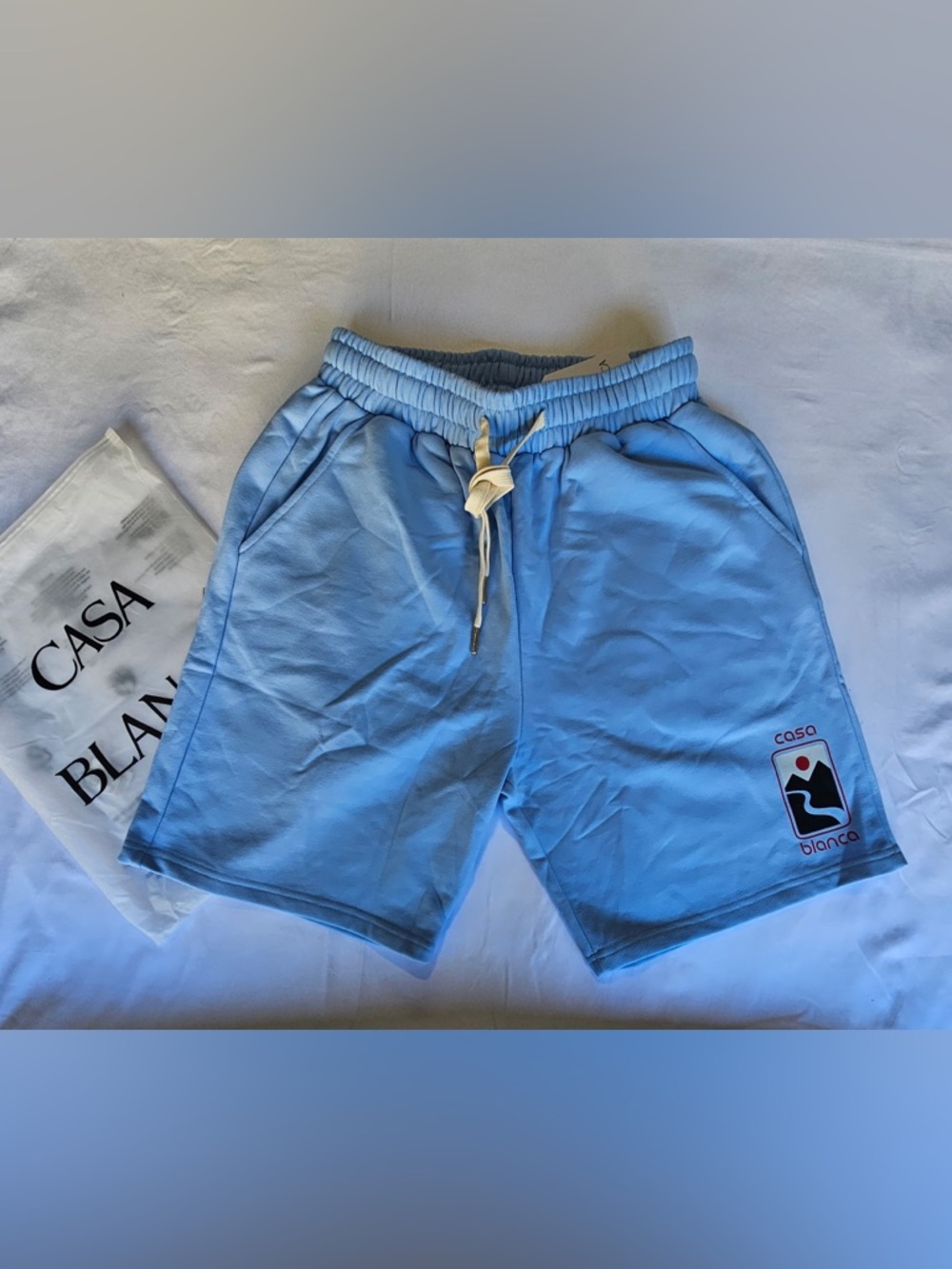 Casa Blanca Light Blue Men's Cotton Shorts